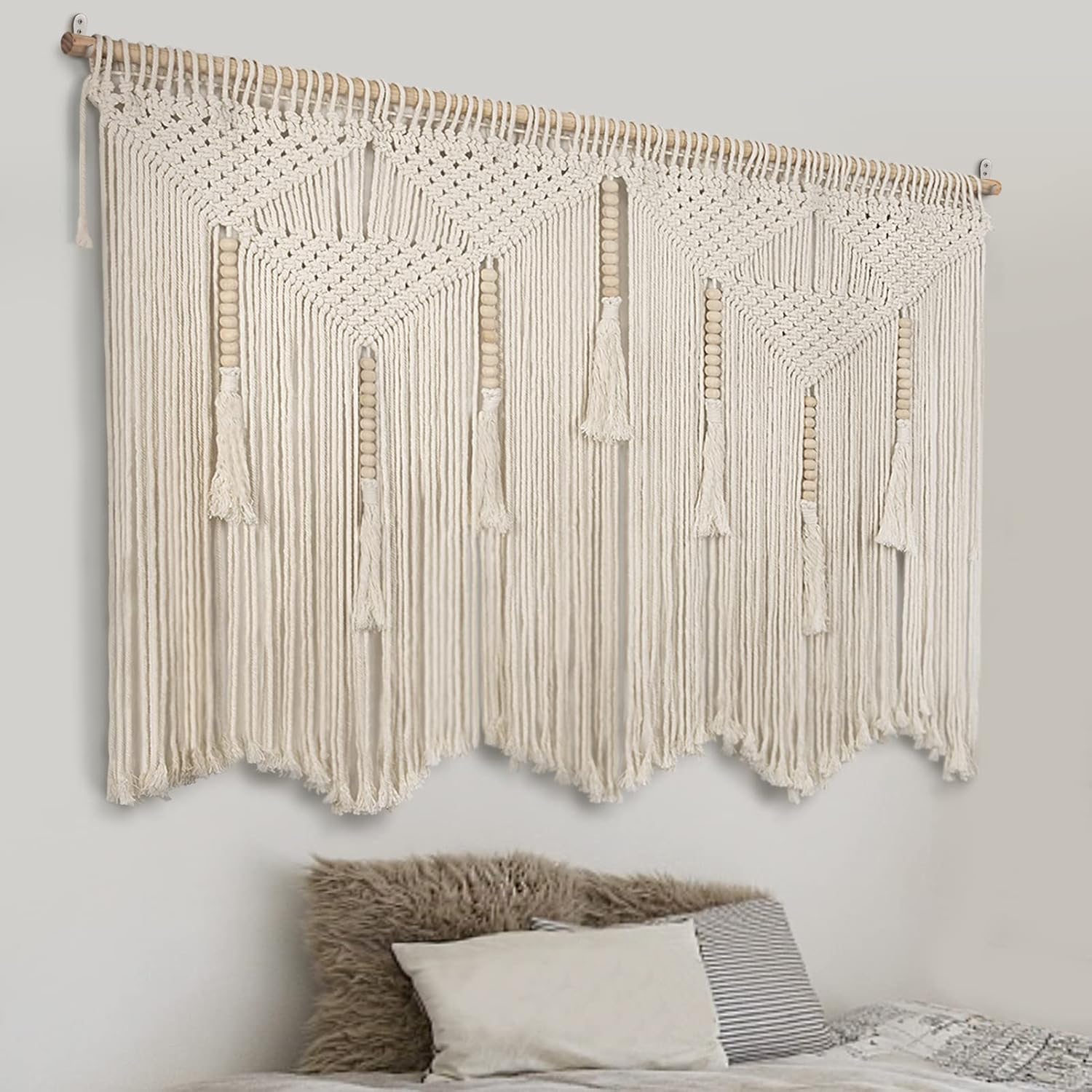 Large Cotton Tassel Wall Hanging Decor
